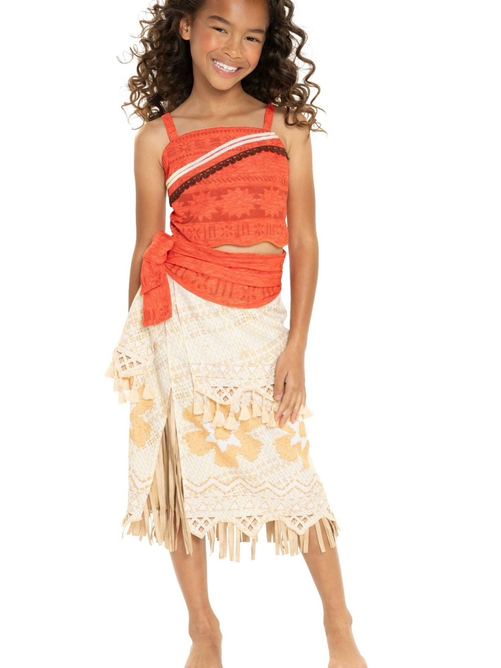 Disney Girls Orange and Cream Moana Costume Set